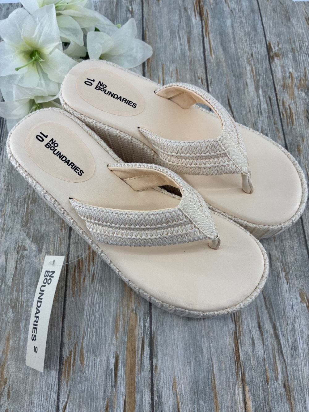 Thong Platform Sandals Shoes Size 10